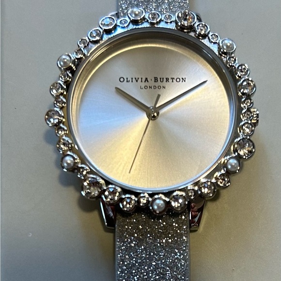 Olivia Burton Under The Sea Bejewelled All Silver Watch With 30mm Face - Picture 2 of 9